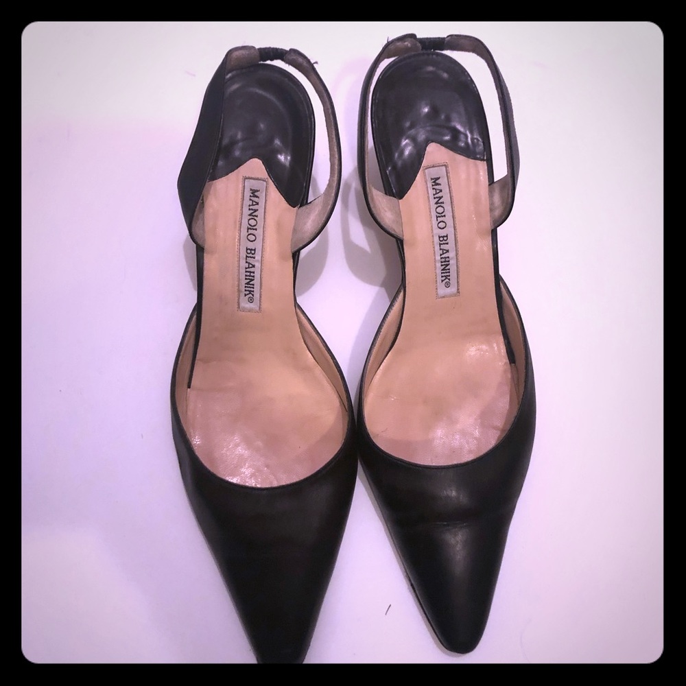 Manolo Blahnik Kitten Heel Shoe